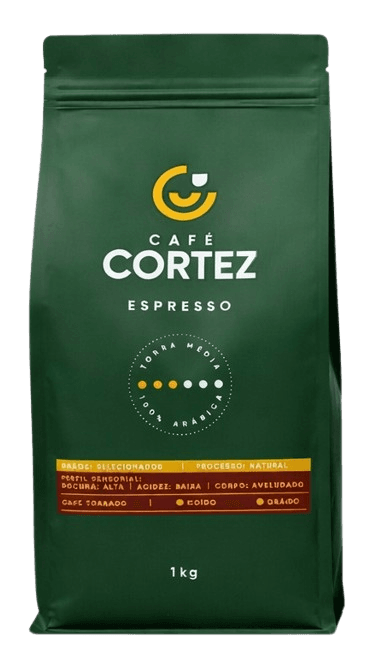 Pacote de 1kg de melhor café especial em grãos para máquina de espresso e moagem em casa